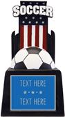 Hasty Awards 13" & 15" Patriot Soccer Team Trophy