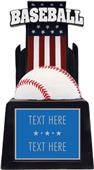 Hasty Award 13" & 15" Patriot Baseball Resin Award
