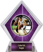P.R. Male Basketball Purple Diamond Ice Trophy P.R. Male Basketball Purple Diamond Ice Trophy