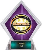Award Classic Basketball Purple Diamond Ice Trophy Award Classic Basketball Purple Diamond Ice Trophy