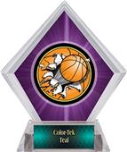 Bust-Out Basketball Purple Diamond Ice Trophy Bust-Out Basketball Purple Diamond Ice Trophy