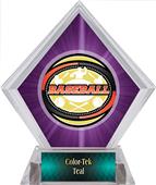 Awards Classic Baseball Purple Diamond Ice Trophy Awards Classic Baseball Purple Diamond Ice Trophy