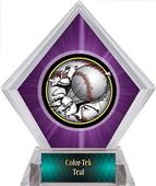 Awards Bust-Out Baseball Purple Diamond Ice Trophy Awards Bust-Out Baseball Purple Diamond Ice Trophy