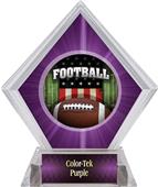 Awards Patriot Football Purple Diamond Ice Trophy Awards Patriot Football Purple Diamond Ice Trophy