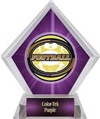Awards Classic Football Purple Diamond Ice Trophy Awards Classic Football Purple Diamond Ice Trophy