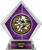 Awards Bust-Out Football Purple Diamond Ice Trophy Awards Bust-Out Football Purple Diamond Ice Trophy