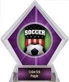 Awards Patriot Soccer Purple Diamond Ice Trophy Awards Patriot Soccer Purple Diamond Ice Trophy