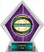 Awards Classic Soccer Purple Diamond Ice Trophy