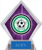 Awards All-Star Soccer Purple Diamond Ice Trophy