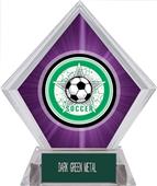 Awards All-Star Soccer Purple Diamond Ice Trophy