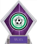 Awards All-Star Soccer Purple Diamond Ice Trophy