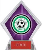 Awards All-Star Soccer Purple Diamond Ice Trophy