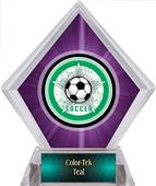 Awards All-Star Soccer Purple Diamond Ice Trophy