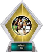 P.R. Male Basketball Yellow Diamond Ice Trophy