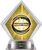 Award Classic Basketball Yellow Diamond Ice Trophy Award Classic Basketball Yellow Diamond Ice Trophy