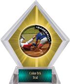 Awards P.R.2 Baseball Yellow Diamond Ice Trophy Awards P.R.2 Baseball Yellow Diamond Ice Trophy