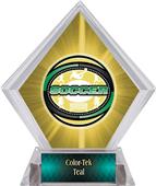 Awards Classic Soccer Yellow Diamond Ice Trophy
