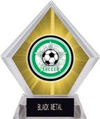 Awards All-Star Soccer Yellow Diamond Ice Trophy