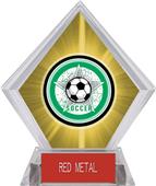 Awards All-Star Soccer Yellow Diamond Ice Trophy