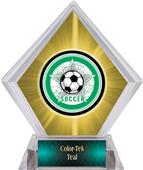 Awards All-Star Soccer Yellow Diamond Ice Trophy