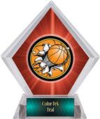 Bust-Out Basketball Red Diamond Ice Trophy Bust-Out Basketball Red Diamond Ice Trophy
