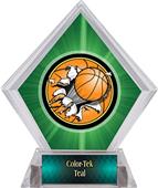 Bust-Out Basketball Green Diamond Ice Trophy