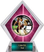 P.R. Male Basketball Pink Diamond Ice Trophy P.R. Male Basketball Pink Diamond Ice Trophy