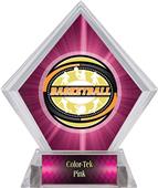 Award Classic Basketball Pink Diamond Ice Trophy Award Classic Basketball Pink Diamond Ice Trophy