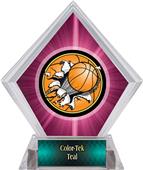 Bust-Out Basketball Pink Diamond Ice Trophy Bust-Out Basketball Pink Diamond Ice Trophy