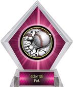 Awards Bust-Out Baseball Pink Diamond Ice Trophy