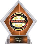 Awards Classic Baseball Orange Diamond Ice Trophy