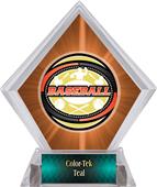 Awards Classic Baseball Orange Diamond Ice Trophy