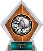 Awards Bust-Out Baseball Orange Diamond Ice Trophy Awards Bust-Out Baseball Orange Diamond Ice Trophy