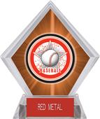 Awards All-Star Baseball Orange Diamond Ice Trophy