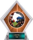 Awards PR1 Football Orange Diamond Ice Trophy Awards PR1 Football Orange Diamond Ice Trophy