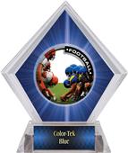 Awards PR1 Football Blue Diamond Ice Trophy Awards PR1 Football Blue Diamond Ice Trophy