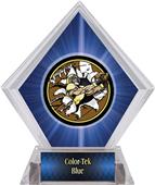 Awards Bust-Out Football Blue Diamond Ice Trophy Awards Bust-Out Football Blue Diamond Ice Trophy