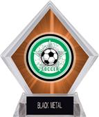 Awards All-Star Soccer Orange Diamond Ice Trophy