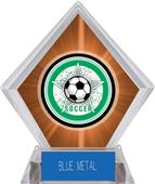 Awards All-Star Soccer Orange Diamond Ice Trophy