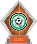 Awards All-Star Soccer Orange Diamond Ice Trophy