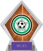 Awards All-Star Soccer Orange Diamond Ice Trophy
