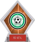 Awards All-Star Soccer Orange Diamond Ice Trophy