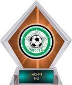Awards All-Star Soccer Orange Diamond Ice Trophy