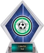 Awards All-Star Soccer Blue Diamond Ice Trophy