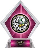 Awards Bust-Out Soccer Pink Diamond Ice Trophy