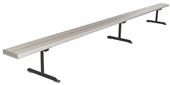 First Team Portable Aluminum Bench Without Back First Team Portable Aluminum Bench Without Back