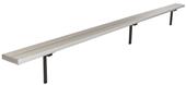 First Team Fixed Aluminum Bench Without Back First Team Fixed Aluminum Bench Without Back