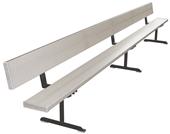 First Team Portable Aluminum Bench With Backrest First Team Portable Aluminum Bench With Backrest