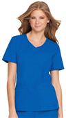 Landau Misses/Womens Rounded Vneck Tunic Scrub Top