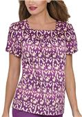 Landau Misses & Womens Square Neck Scrub Top